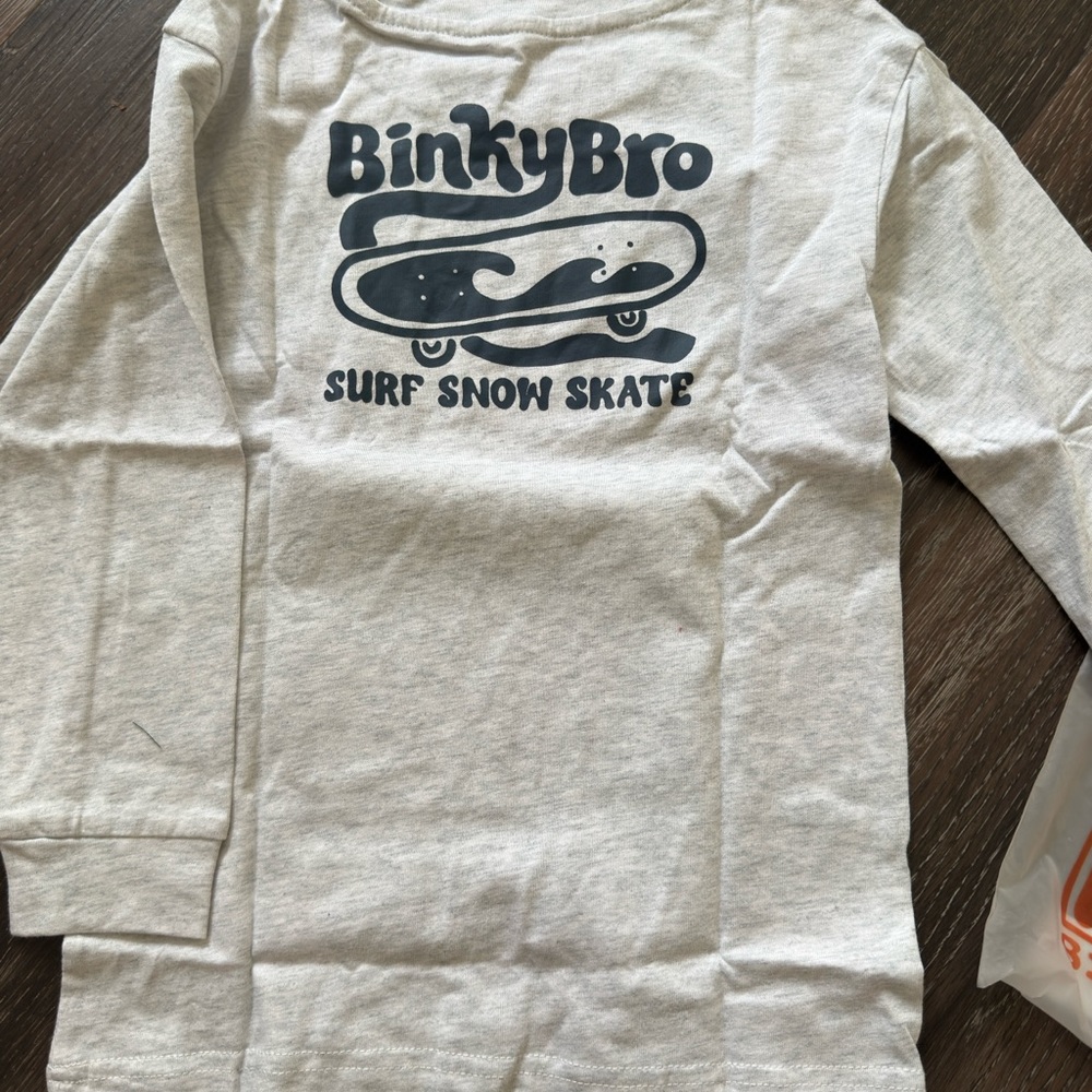 Kids Gray Long Sleeve Shirt